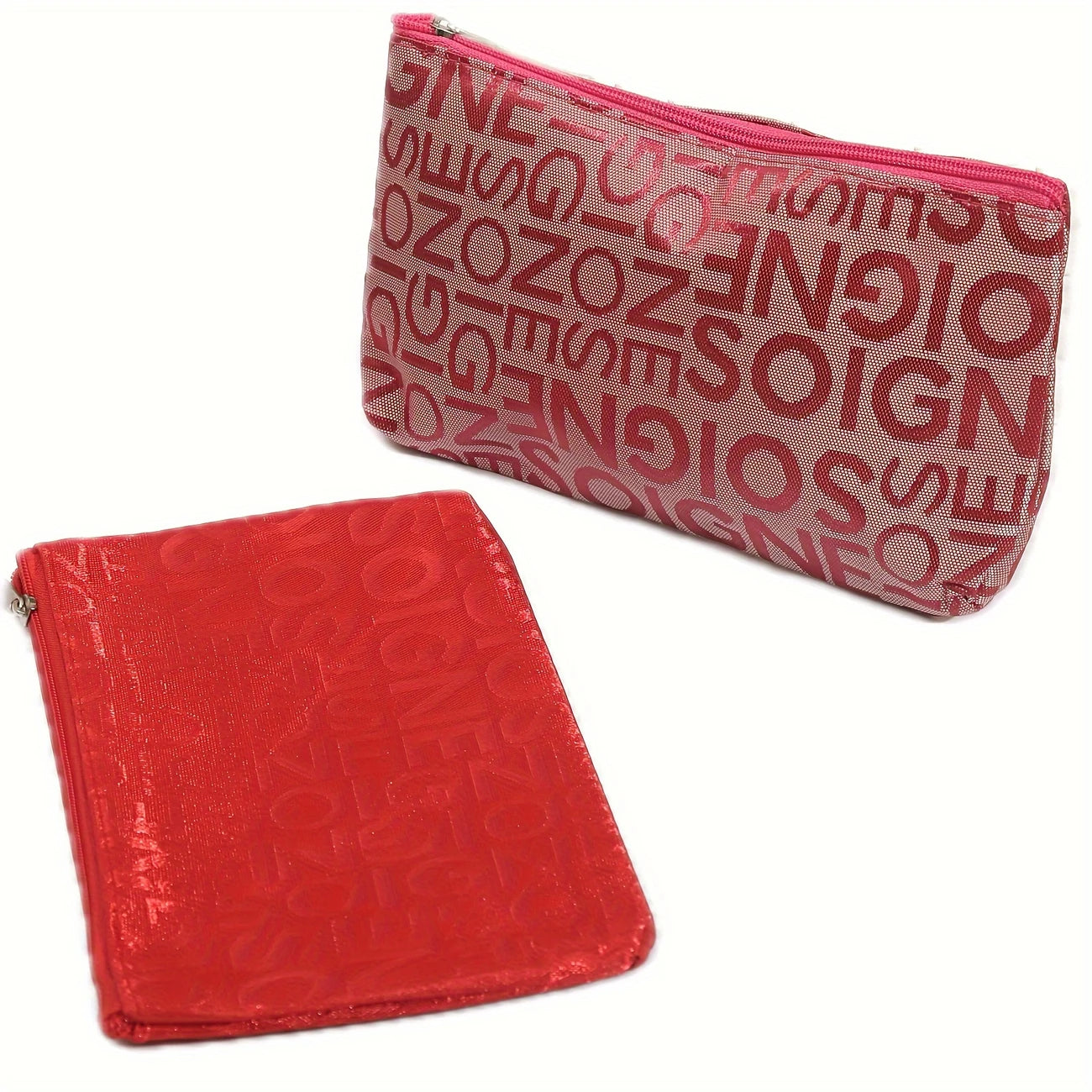 10pcs High-Quality Cosmetic Bag Set – Portable Travel Storage for Makeup, Lipstick, Eyebrow Pencil, Bathing Accessories, Letter Love Pattern