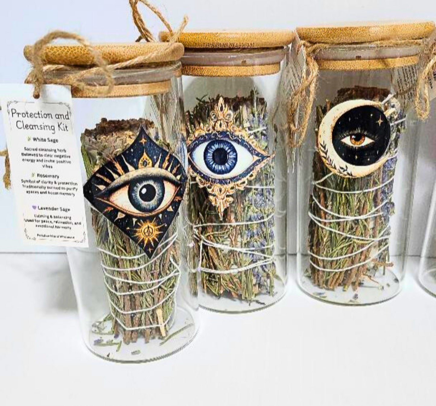 Case of 12 Mystic Eye Smudge Jars – Wholesale Spiritual Cleansing Gift Set