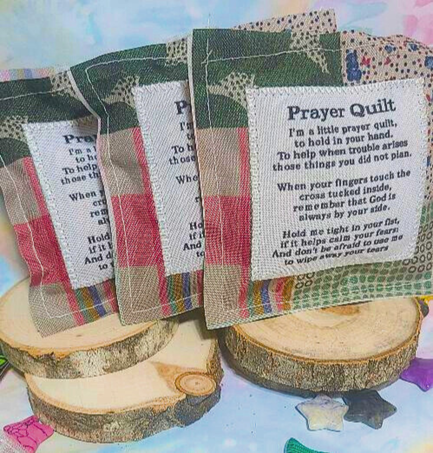100-Pack Mini Prayer Quilts – Wholesale Faith-Based Gifts, Bulk Price!