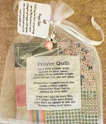 3-Pack Mini Comfort Quilts – Green Square, Heart, Pink Floral