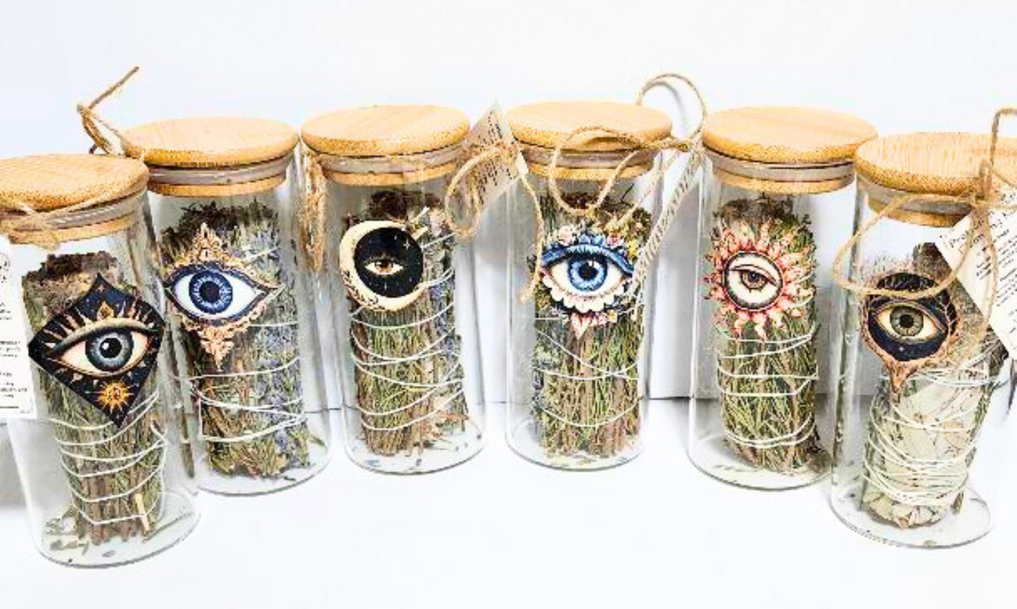 Case of 12 Mystic Eye Smudge Jars – Wholesale Spiritual Cleansing Gift Set