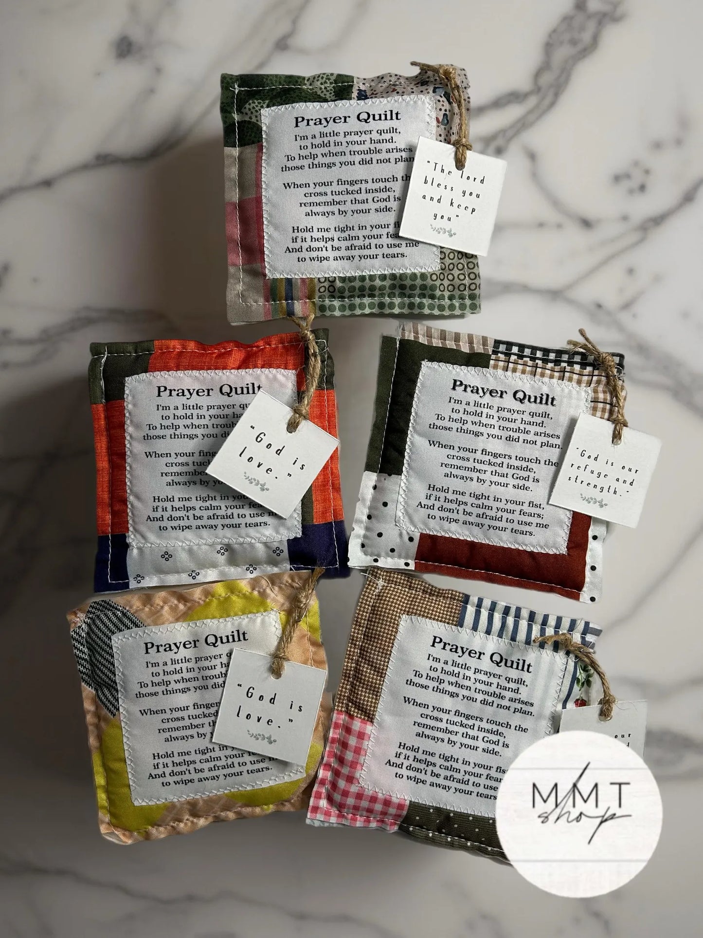 100-Pack Mini Prayer Quilts – Wholesale Faith-Based Gifts, Bulk Price!