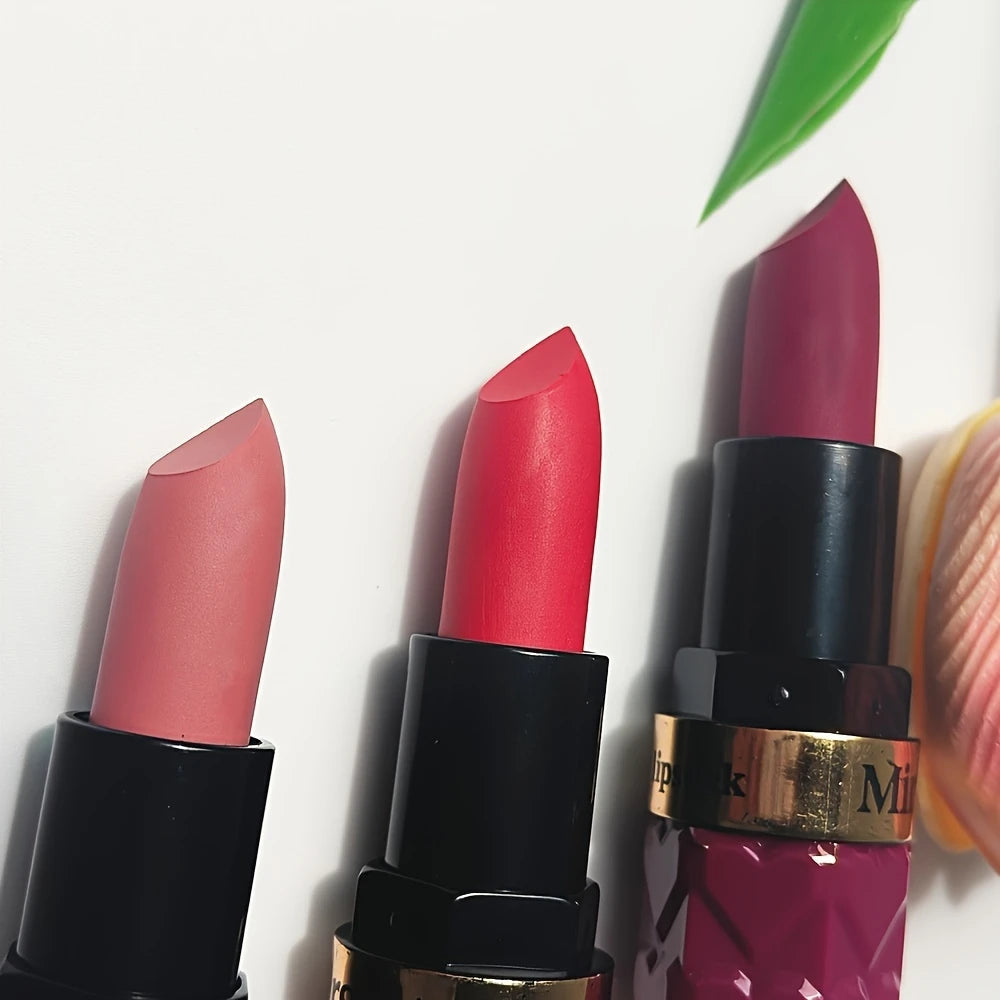 Wholesale Mirist 6-Color Matte Lipstick Set – Waterproof, Long-Lasting, Non-Fading Berry & Red Series