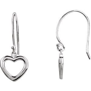 Sterling Silver Heart Earrings