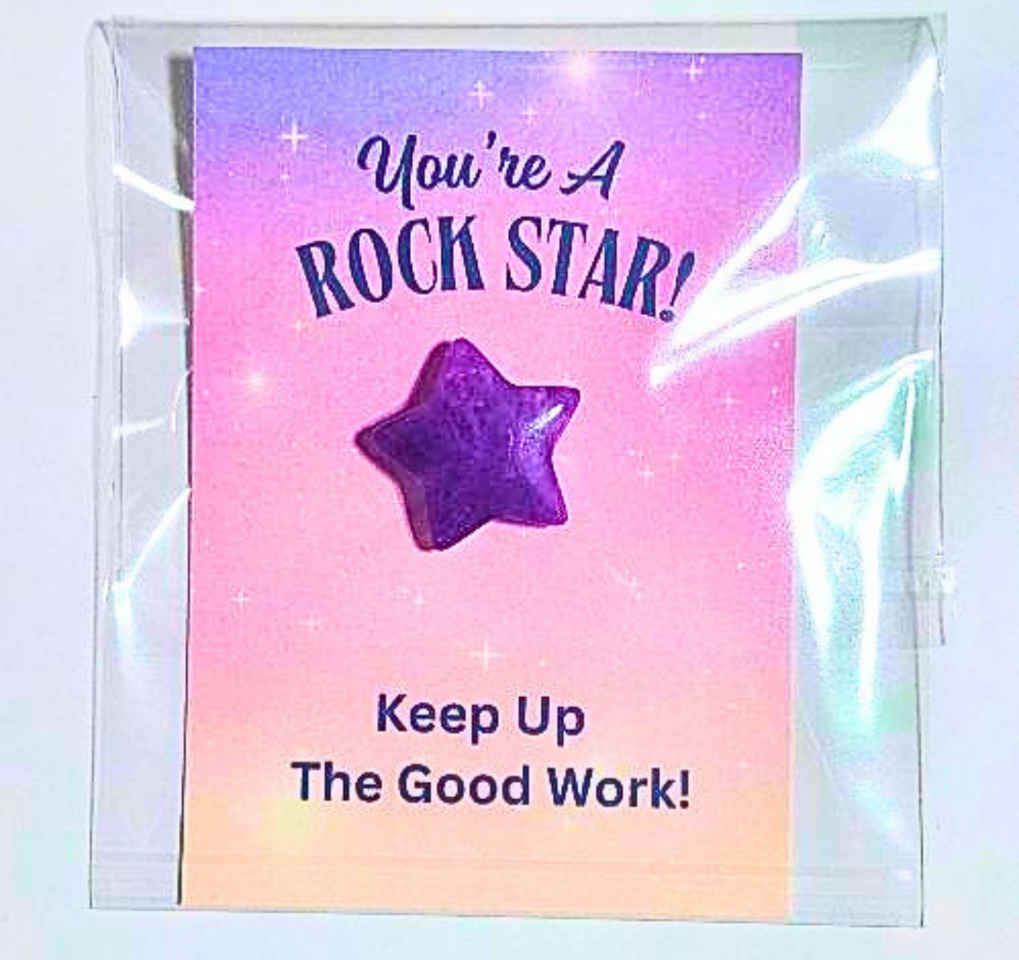 Star Student Natural Stone Heart on Card – Teacher Rewards