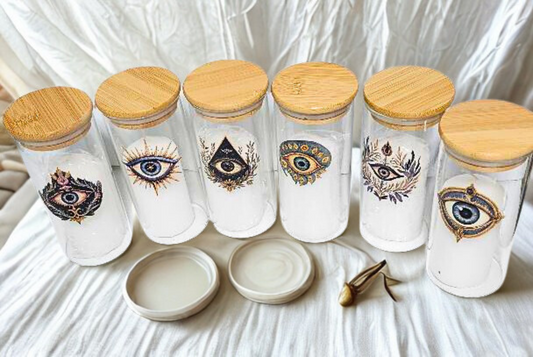 Case of 12 Mystic Eye Candles – Wholesale Spiritual Protection Gift Set