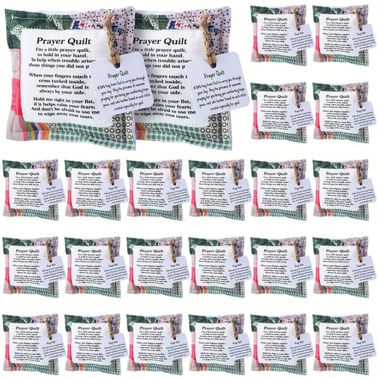 100-Pack Mini Prayer Quilts – Wholesale Faith-Based Gifts, Bulk Price!