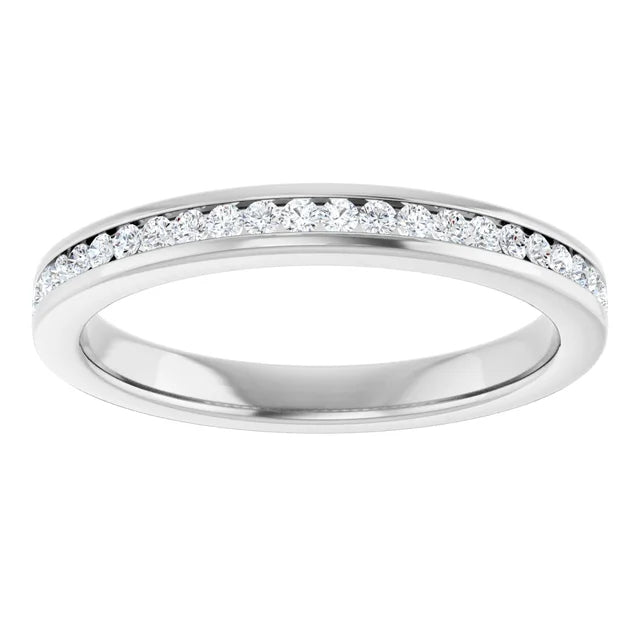 4K White 1/5 CTW Lab-Grown Diamond Anniversary Band