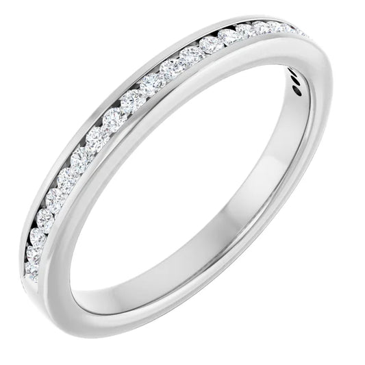 4K White 1/5 CTW Lab-Grown Diamond Anniversary Band