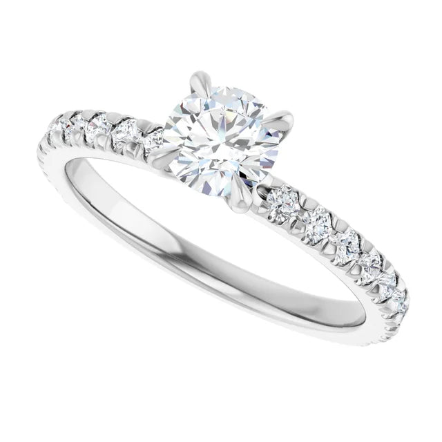 Lab Diamond Engagement Ring, 0.80 CTTW VS1-D