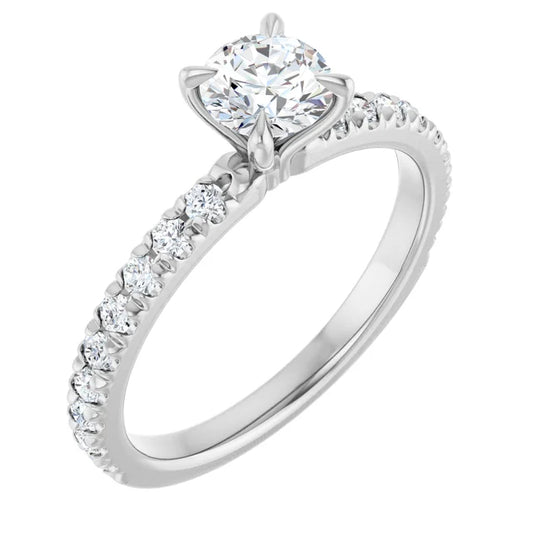 Lab Diamond Engagement Ring, 0.80 CTTW VS1-D