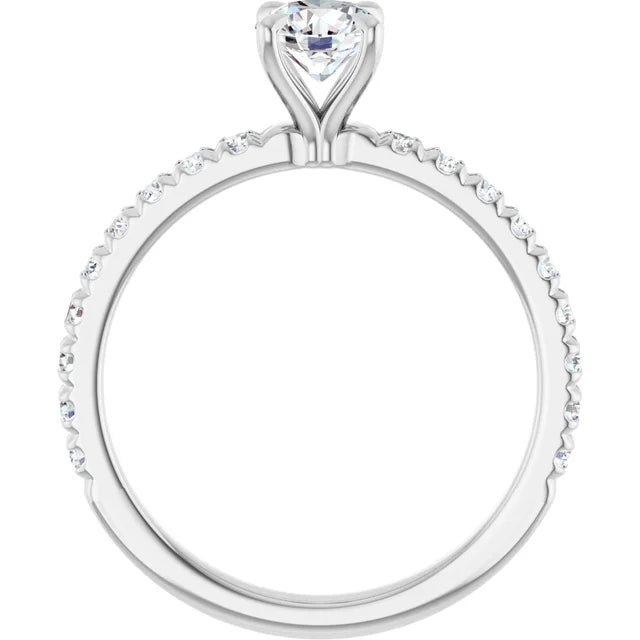 Lab Diamond Engagement Ring, 0.80 CTTW VS1-D