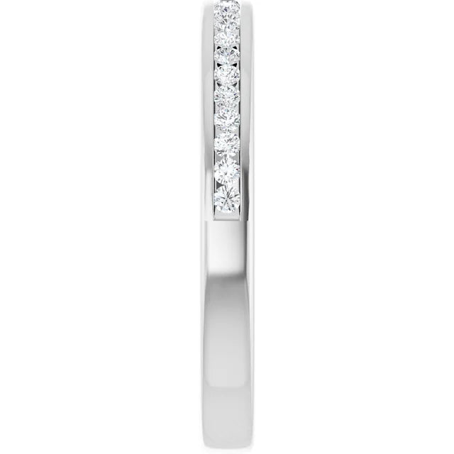 4K White 1/5 CTW Lab-Grown Diamond Anniversary Band