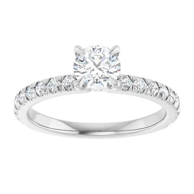 Lab Diamond Engagement Ring, 0.80 CTTW VS1-D