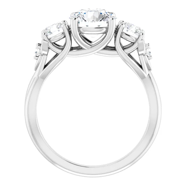 2.39 cttw, Lab IGI Certified 14k White Gold Wedding Ring VS2, D