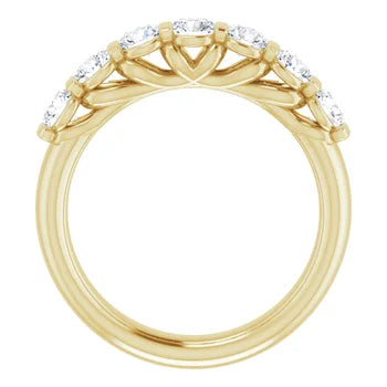 1.12 TW, Carat Lab Diamond 14k Yellow Gold Band