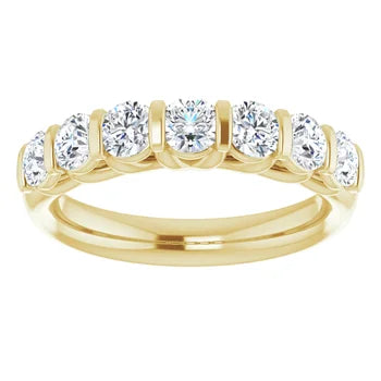 1.12 TW, Carat Lab Diamond 14k Yellow Gold Band