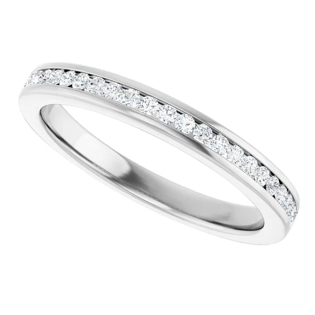 4K White 1/5 CTW Lab-Grown Diamond Anniversary Band